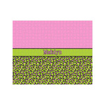 Pink & Lime Green Leopard 500 pc Jigsaw Puzzle (Personalized)