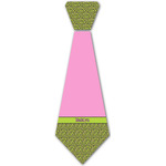 Pink & Lime Green Leopard Iron On Tie - 4 Sizes w/ Name or Text