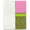 Pink & Lime Green Leopard Linen Placemat - Folded Half