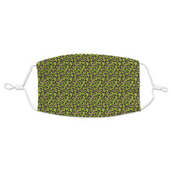 Pink & Lime Green Leopard Adult Cloth Face Mask
