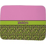 Pink & Lime Green Leopard Memory Foam Bath Mat - 48"x36" (Personalized)