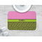 Pink & Lime Green Leopard Memory Foam Bath Mat - LIFESTYLE 34x21