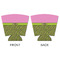 Pink & Lime Green Leopard Party Cup Sleeves - with bottom - APPROVAL