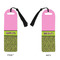 Pink & Lime Green Leopard Plastic Bookmarks - Approval