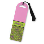 Pink & Lime Green Leopard Plastic Bookmark (Personalized)