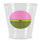 Pink & Lime Green Leopard Plastic Shot Glasses - Front/Main