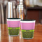 Pink & Lime Green Leopard Shot Glass - Two Tone - LIFESTYLE