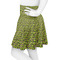 Pink & Lime Green Leopard Skater Skirt - Side