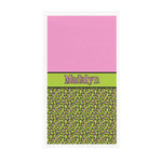 Pink & Lime Green Leopard Guest Paper Towels - Full Color - Standard (Personalized)