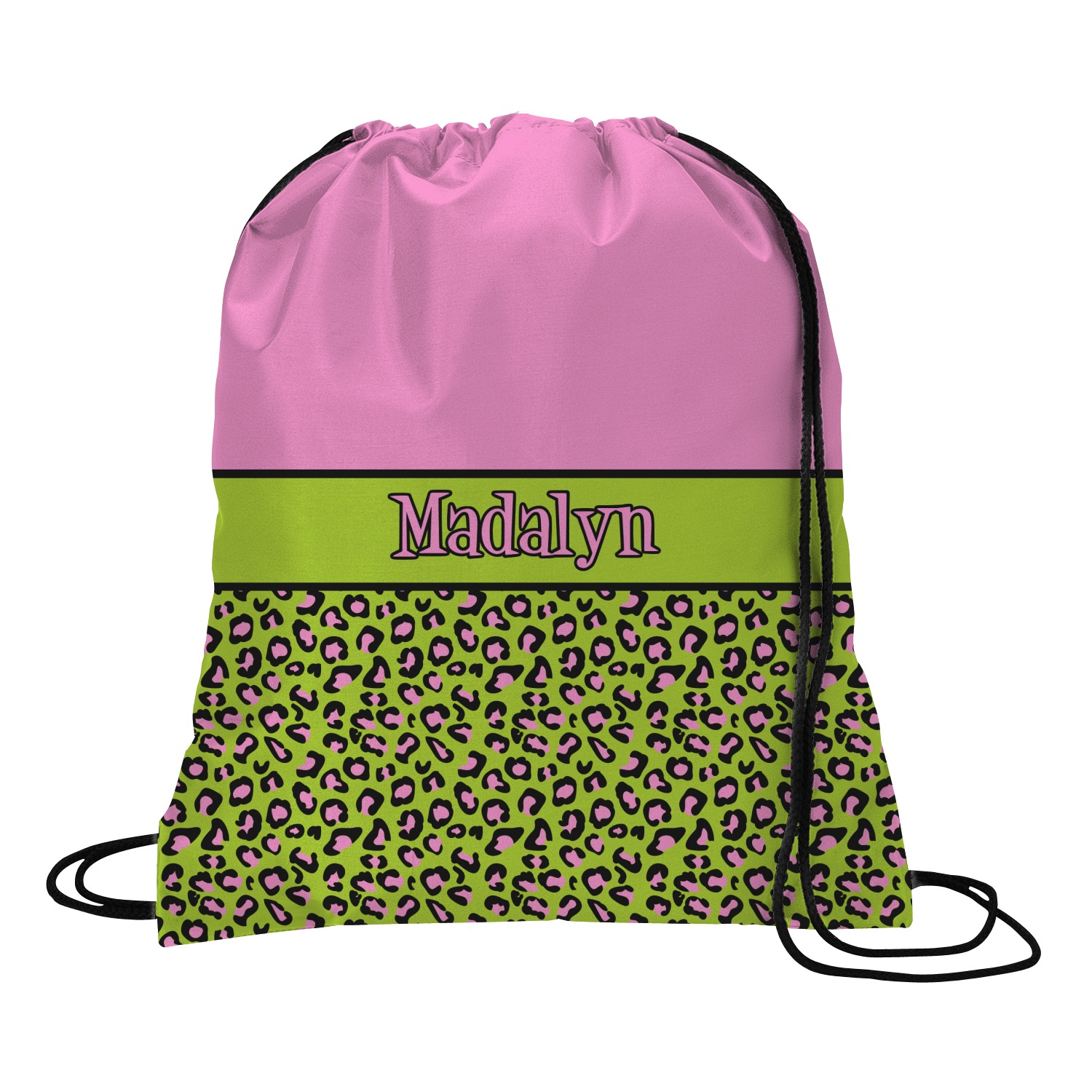 green drawstring backpack