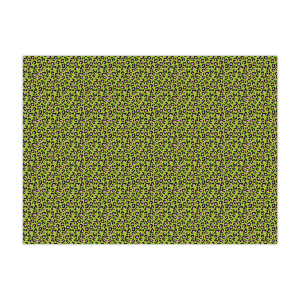 Custom Pink & Lime Green Leopard Large Tissue Papers Sheets - Lightweight