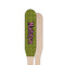 Pink & Lime Green Leopard Wooden Food Pick - Paddle - Single Sided - Front & Back