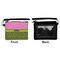 Pink & Lime Green Leopard Wristlet ID Cases - Front & Back