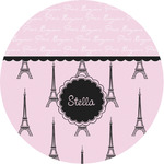 Paris & Eiffel Tower Multipurpose Round Labels - 1" (Personalized)