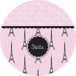 Paris & Eiffel Tower Multipurpose Round Labels - 1" (Personalized)