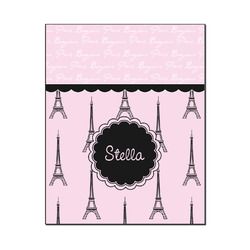 Paris & Eiffel Tower Wood Print - 16x20 (Personalized)