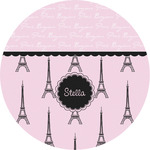 Paris & Eiffel Tower Multipurpose Round Labels - 2" (Personalized)