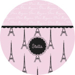 Paris & Eiffel Tower Multipurpose Round Labels - 3" (Personalized)