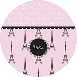 Paris & Eiffel Tower Multipurpose Round Labels - 3" (Personalized)