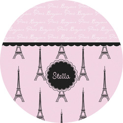 Paris & Eiffel Tower Multipurpose Round Labels - 5" (Personalized)