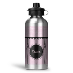 Paris & Eiffel Tower Water Bottles - 20 oz - Aluminum (Personalized)