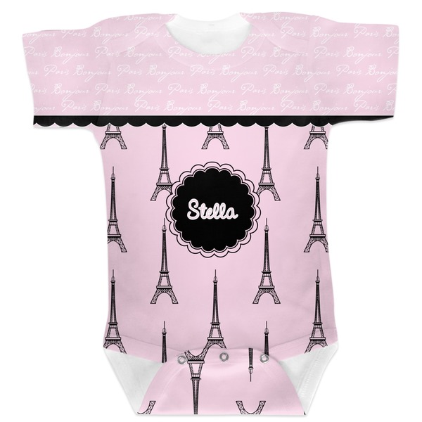 Custom Paris & Eiffel Tower Baby Bodysuit 12-18 (Personalized)