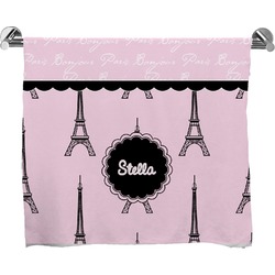 Paris & Eiffel Tower Bath Towel (Personalized)