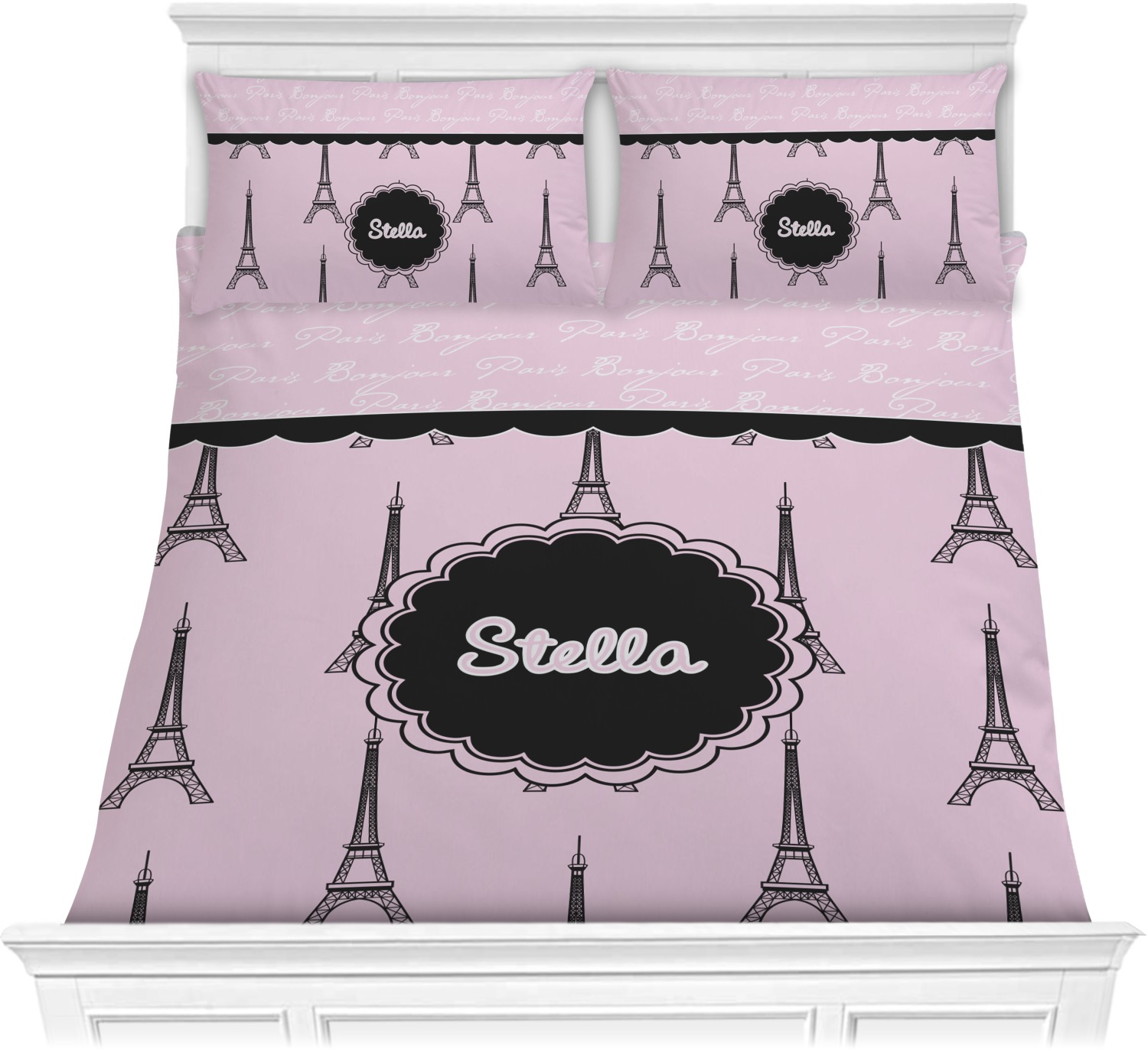 Eiffel Tower shops Full Queen Blanket