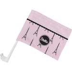 Paris & Eiffel Tower Car Flag - Small w/ Name or Text