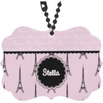 Paris & Eiffel Tower Rear View Mirror Decor (Personalized)