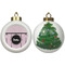 Paris & Eiffel Tower Ceramic Christmas Ornament - X-Mas Tree (APPROVAL)