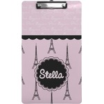 Paris & Eiffel Tower Clipboard (Legal Size) (Personalized)