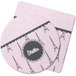 Paris & Eiffel Tower Rubber Backed Coaster (Personalized)