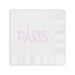 Paris & Eiffel Tower Coined Cocktail Napkins