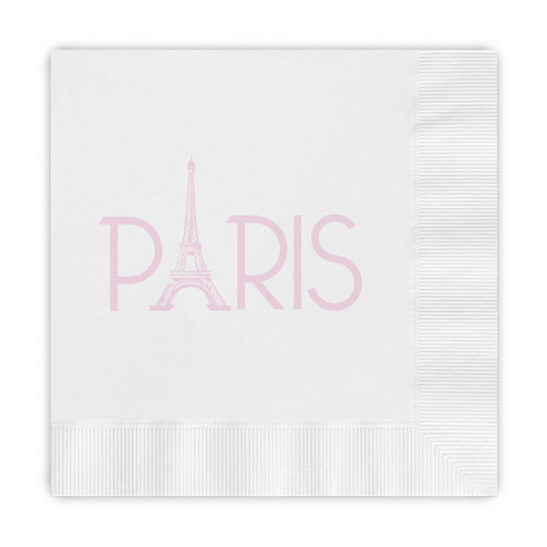 Custom Paris & Eiffel Tower Embossed Decorative Napkins