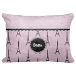 Paris & Eiffel Tower Decorative Baby Pillowcase - 16"x12" (Personalized)