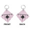 Paris & Eiffel Tower Diamond Keychain (Front + Back)