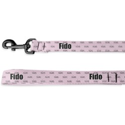 Paris & Eiffel Tower Deluxe Dog Leash - 4 ft (Personalized)