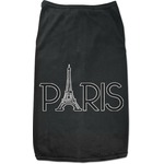 Paris & Eiffel Tower Black Pet Shirt