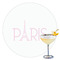 Paris & Eiffel Tower Drink Topper - XLarge - Single with Drink