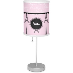 Paris & Eiffel Tower 7" Drum Lamp with Shade Polyester (Personalized)