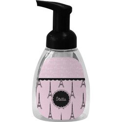 Paris & Eiffel Tower Foam Soap Bottle - Black (Personalized)