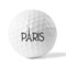 Paris & Eiffel Tower Golf Balls - Generic - Set of 3 - FRONT