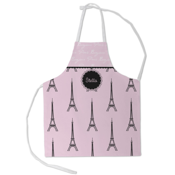 Custom Paris & Eiffel Tower Kid's Apron - Small (Personalized)