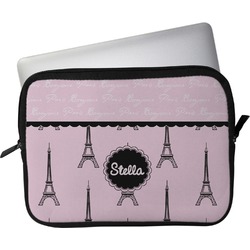 Paris & Eiffel Tower Laptop Sleeve / Case - 15" (Personalized)