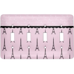 Paris & Eiffel Tower Light Switch Cover (4 Toggle Plate)