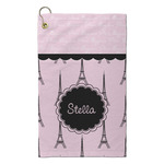 Paris & Eiffel Tower Microfiber Golf Towel - Small (Personalized)