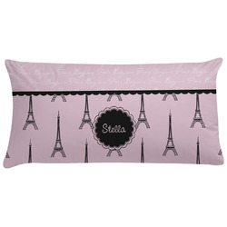 Paris & Eiffel Tower Pillow Case - King (Personalized)