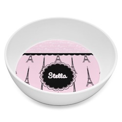 Paris & Eiffel Tower Melamine Bowl - 8 oz (Personalized)