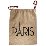 Paris & Eiffel Tower Santa Sack - Front